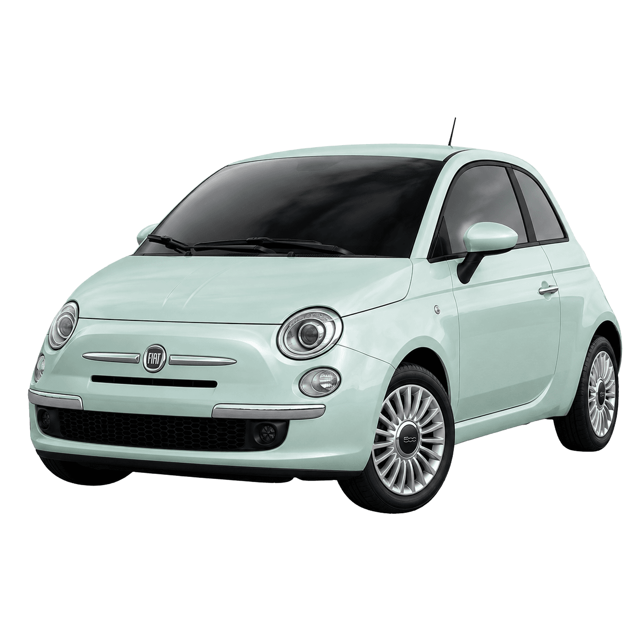 Fiat 500 compact hire car for easy local driving in Slough